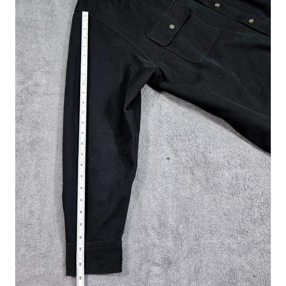 Levis‎ Mens XL Black Lined Shirt Jacket Heavyweight Canvas Shacket Utility Coat
